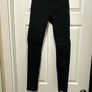 J Brand Serious Black Super Skinny Jesns